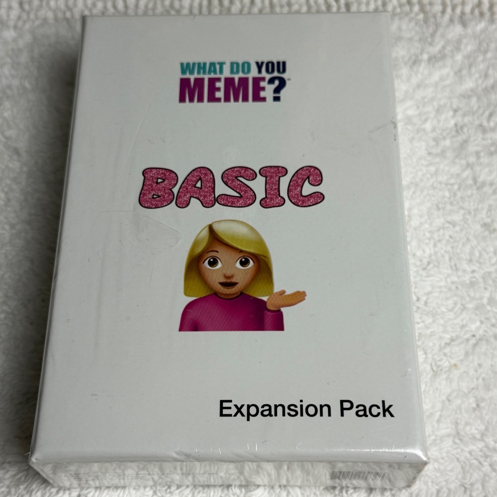 What Do You Meme Basic Expansion Pack Card Game White OS Adult Party Game Humor